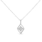 Haus of Brilliance 10kt. White Gold 1/3ctw. Diamond Pendant - image 2