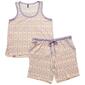 Womens IZOD&#40;R&#41; Ikat Geo Tank & Bermuda Short Pajama Set - image 1