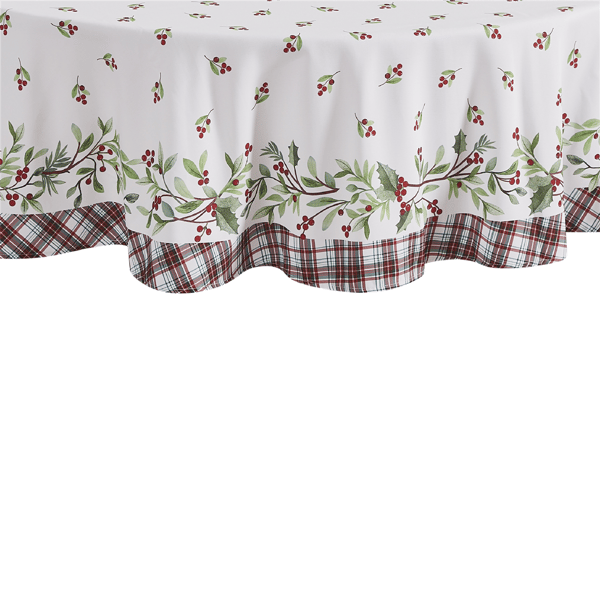 Avanti Holly Plaid Tablecloth