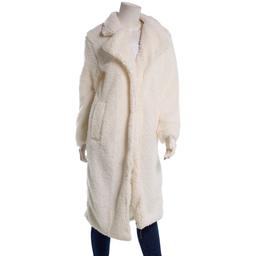 Juniors Jolie & Joy Sherpa Long Lapel Collar Trench Coat