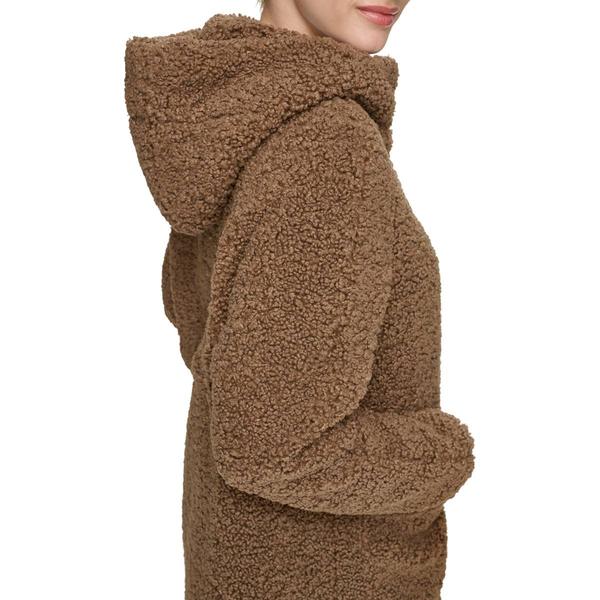 Womens Marc New York Sherpa Jacket With Hood