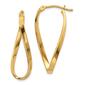 Gold Classics&#40;tm&#41; 14kt. Gold Small Twisted 9x2mm Earrings - image 1