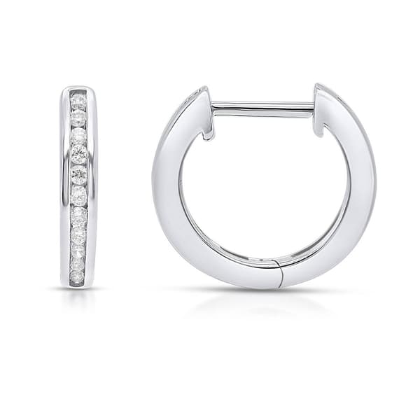 Nova Star(R) 1/4ctw. Lab Grown Diamond Channel Set Hoop Earrings - image 