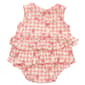 Baby Girl (NB-9M) Floral Threads® Checkered Sunsuit w/ Sunglass - image 2