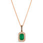 Le Vian(R) Costa Smeralda Emeralds(tm) Diamonds Emerald-Cut Necklace - image 1