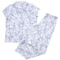 Womens Laura Ashley(R) Bow Toile Long Leg Pajama Set - image 1