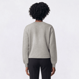 Petite Architect® Long Sleeve Embroidered Floral Sweater