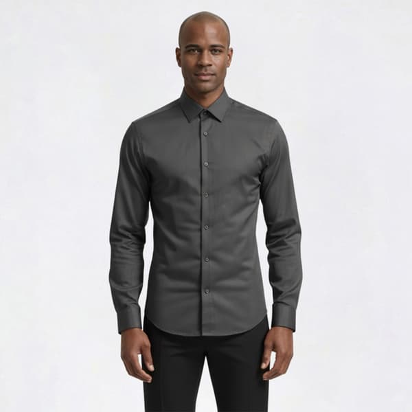 Mens Bill Blass Essentials Slim Fit Dress Shirt - Castle Rock