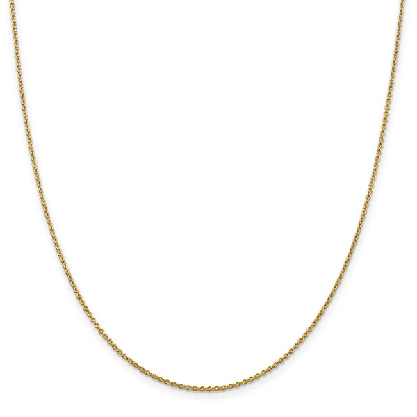 Gold Classics&#8482; 1.4mm. 14k Gold Polished Cable Chain Anklet