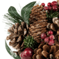 Northlight Mixed Foliage Frosted Christmas Ball Ornament - image 4