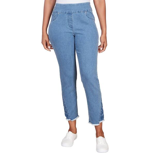 Womens Ruby Rd. Patio Party Alternative Denim Ankle Pants - image 