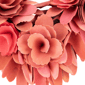 Northlight 14in. Wooden Floral Heart Valentine''s Day Wreath - image 4