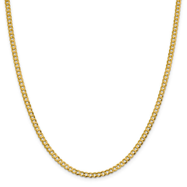 Gold Classics&#40;tm&#41; 3.7mm. Solid Polished Light Cuban Necklace - image 