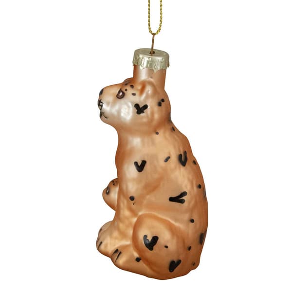 Northlight Seasonal Glass Leopard Christmas Ornament