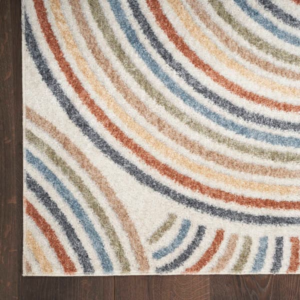 Nourison Astra Groovy Swirl Rectangular Area Rug