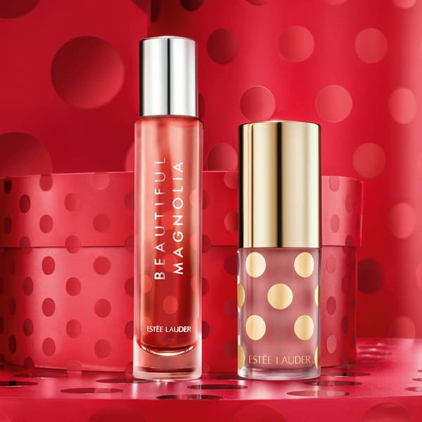 Estee Lauder&#8482; Beautiful Magnolia Joyful Lip Oil + Perfume Set