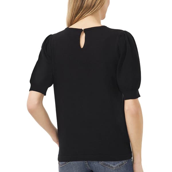 Womens Cece Short Sleeve Keyhole Back Sweater