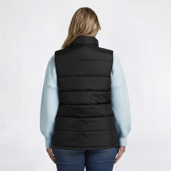 Juniors Plus Snobbish Reversible Solid Puffer Vest