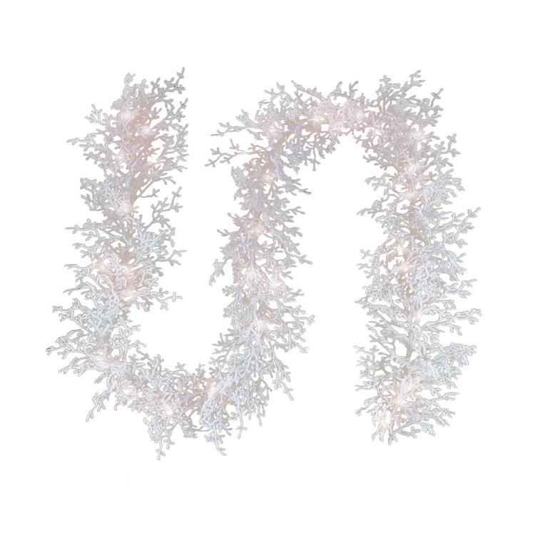 National Tree 6ft. Christmas by the Sea Coral Pre-Lit Garland