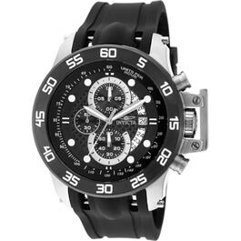 Mens Invicta I-Force Stainless Steel Black Dial Watch - 19251