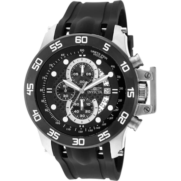 Mens Invicta I-Force Stainless Steel Black Dial Watch - 19251 - image 
