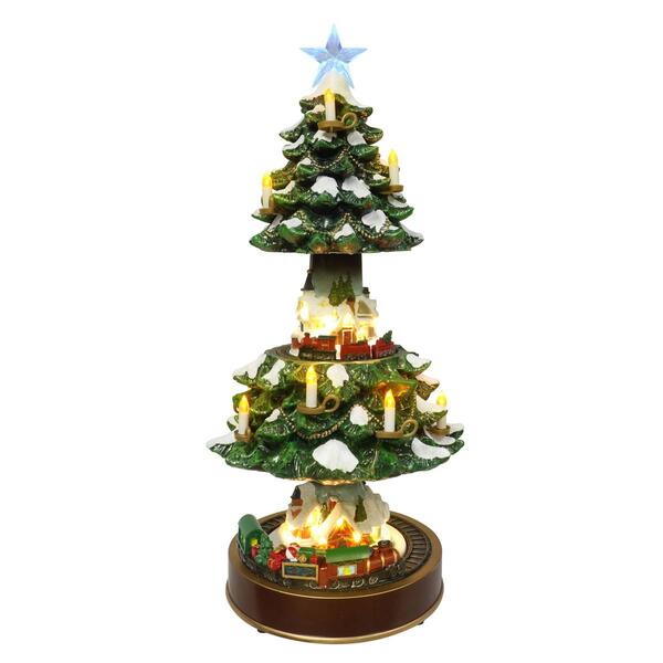 Puleo International 22in. Animated Musical Christmas Tree Village - image 
