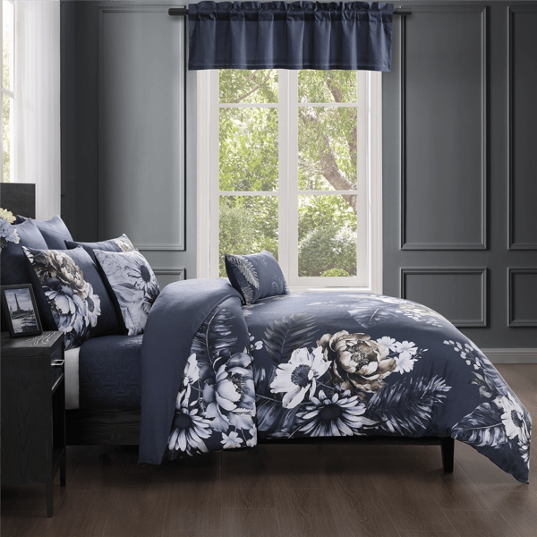 Bebejan Forget Me Not 5pc. Reversible Comforter Set