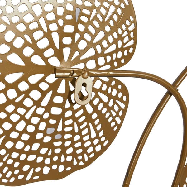 9th &amp; Pike® Pressed Leaves Metal Wall Decor
