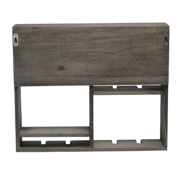 Elegant Designs&#8482; Bartow Wall Mounted Wood Wine Rack Shelf