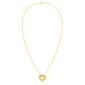 Nova Star® Gold-Plated Lab-Grown Diamond 2-Row Heart Pendant - image 3