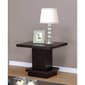 Coaster Pedestal Square End Table - Cappuccino - image 1