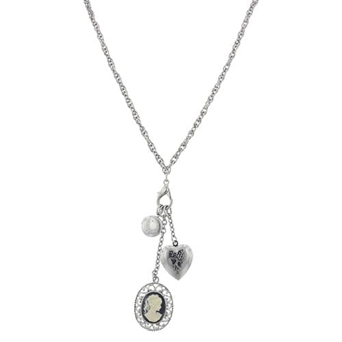 Signature 1928 Cameo Locket Necklace