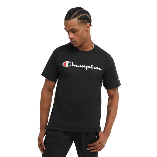 Mens Champion Classic Chest Logo Jersey Knit Tee - image 