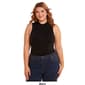 Juniors Plus Cotton Candy Mock Neck Tank Bodysuit - image 2