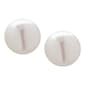 Gianni Argento Sterling Silver 8mm Pearl Stud Earrings - image 1
