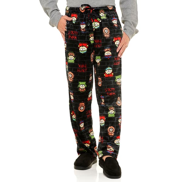 Mens South Park Logo Silky Pajama Pants - image 