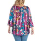 Plus Size 24/7 Comfort Apparel Floral Flare Sleeve Tunic - image 2