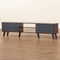 Baxton Studio Clapton Walnut Brown Finished Wood TV Stand - image 8