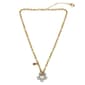 Steve Madden Puffy Flower Pendant Necklace - image 1