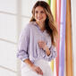 Plus Size Preswick & Moore Knot Front Striped Casual Button Down - image 1