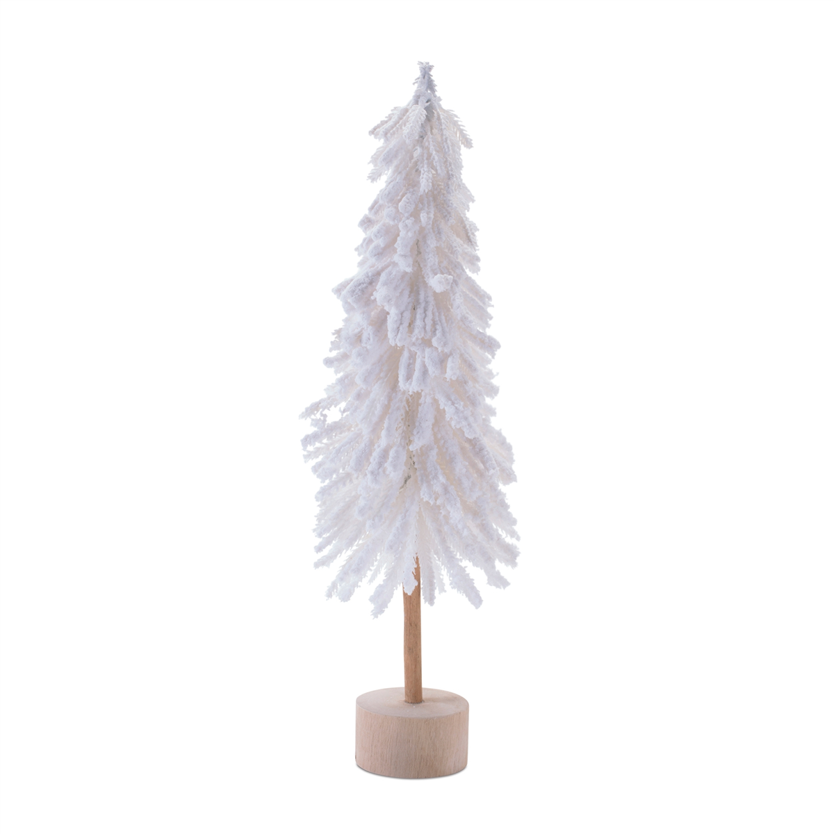 Melrose Flocked Pine Tree Tabletop Décor - Set of 3