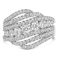 Haus of Brilliance 2ctw. Lab Grown Diamond Cluster Band Ring - image 1