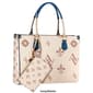 Adrienne Vittadini Signature Tote w/Pouch - image 2