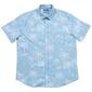 Young Mens VSTR Palm Trees Stretch Button Down Shirt - Sky - image 1