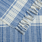 Palm Aire Charleston Blue/White Stripe Cotton Throw Blanket - image 4