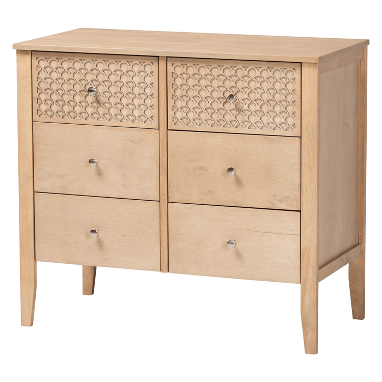 Baxton Studio Lara 6-Drawer Dresser