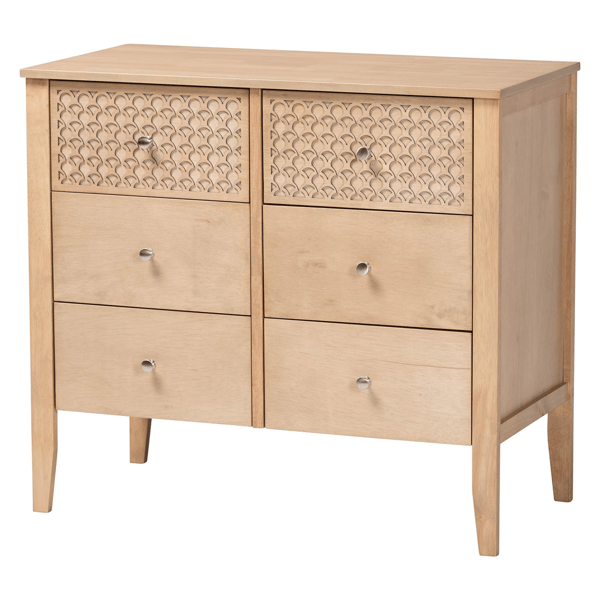 Baxton Studio Lara 6-Drawer Dresser - image 