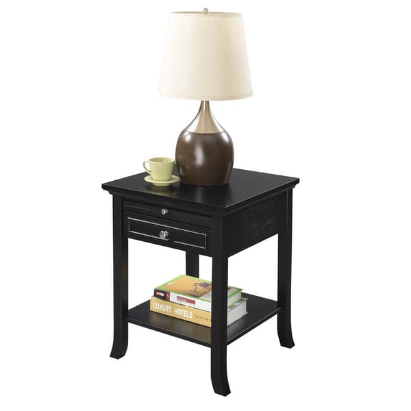 Convenience Concepts American Heritage Pull-Out Shelf End Table