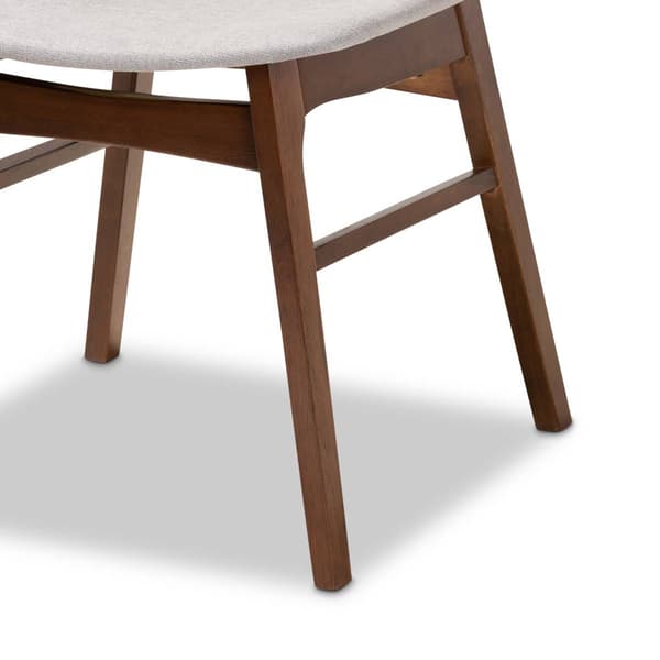 Baxton Studio Pearson Light Grey/Walnut Brown 5pc. Dining Set