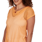 Womens Hearts of Palm Fun in the Sun Textured Knit Blouse - image 5
